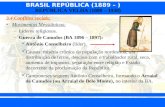 República Velha - revoltas