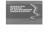 Analiza tekstu w dyskursie medialnym-Małgorzata Lisowska-Magdziarz