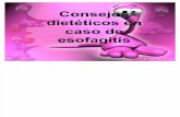 Consejos dietéticos en caso de esofagitis