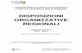 Disposizioni Organizzative Annuali Regionali 2011 - 2012
