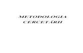 METODOLOGIA CERCETĂRII
