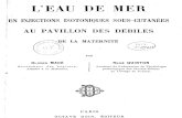 Quinton Rene - L Eau de Mer en Injections Isotoniques Sous-cutanees