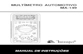 Manual Multímetro Automotivo Minipa MA-149