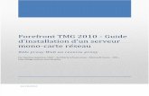 Forefront TMG 2010 - guide d'installation serveur mono-carte réseau v1.0