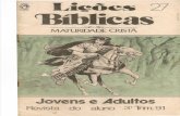 Lições Bíblicas - 3° Trimestre de 1991