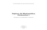 Tópicos de Matemática Elementar I