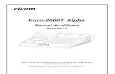 Manual Euro 2000T Alpha
