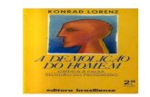 konrad lorenz - A demolição do homem