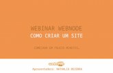 Webinar Webnode - Como criar um site ou blog na Webnode