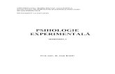 Psihologie experimentala 1