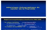 Sémiologie échographique du cancer de la thyroïde