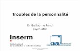 Les troubles de la personnalité / Personality Disorders (french). Cours pour les internes