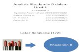 Analisis Rhodamin B Dalam Lipstik