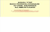 Analyse Bacteriologique