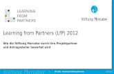 Learning from Partners - Partnerbefragung Stiftung Mercator