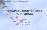 Terapi Antibiotik Pada Pneumonia