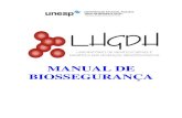 Manual de biossegurança - Laboratório de hemoglobinas e genética das doenças hematológicas - UNESP - campus de São José do