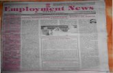 Employment News epaper | Rojgar Samachar | रोजगार समाचार New Delhi Edition 7 - 13 April 2012 Vol. XXXVII No. 1