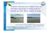 Áreas e parques aquícolas - Itaipu
