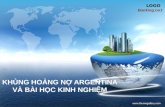 KHỦNG HOẢNG NỢ ARGENTINA VÀ BÀI HỌC KINH