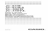 Taschenrechner Fx85W_85WA_ Casio Bedienungsanleitung