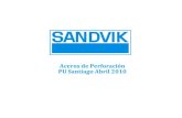 Aceros de Perforacion Sandvik