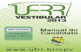 Manual Do Candidato 2013 Vestibular Da UFRR