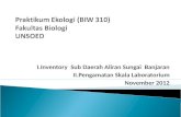 Praktikum Ekologi (BIW 310) 2012
