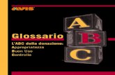 Glossario - L'ABC della donazione