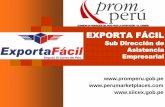 Exporta Facil 2012-PROMPERU- Cifras