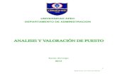 Unidad Didactica II Analisis y Valoracion de Puestos 2012 1