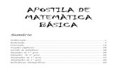 APOSTILA DE MATEMÀTICA BÁSICA