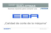 Comparación guillotina EBA-Baratas