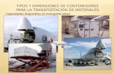 Tipos y dimensiones de contenedores para la transportación de materiales