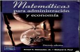 Matematicas Para Administracion y Economia Parte01