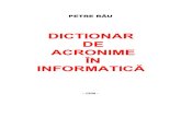Dictionar de AcrDictionar de acronime in informaticaonime in Informatica