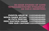 3d-Qsar Studies of Some Tetrasubstituted Pyrazoles