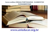 Curso online lingua portuguesa elementos fundamentais