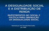 Desigualdade social e distribuição de renda