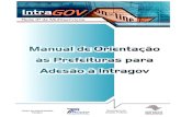 Manual de orientação às prefeituras sobre a adesão ao projeto intragov v2 (08.04