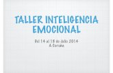 Taller Inteligencia Emocional