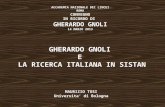 Gherardo gnoli e la ricerca italiana in Sistan