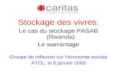 Presentation Stockage Et Warrantage Caritas - Bruno Vermeylen
