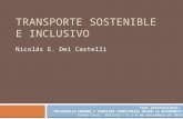 Transporte sostenible inclusivo