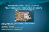 Implementando un sistema de administración portuaria eficiente