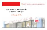 Oracle services day 12.05.2010. pbz oracle iskustva  2010