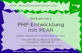 PHP-Entwicklung mit PEAR