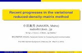 Recent progresses in the variational reduced-density-matrix method