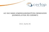ISO 50001 energiairányítási rendszer