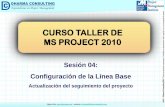 Curso Taller de MS Project 2010 - Configuración de la Línea Base